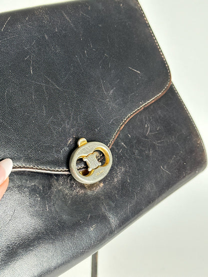 Vintage Celine Triomphe Leather Bag