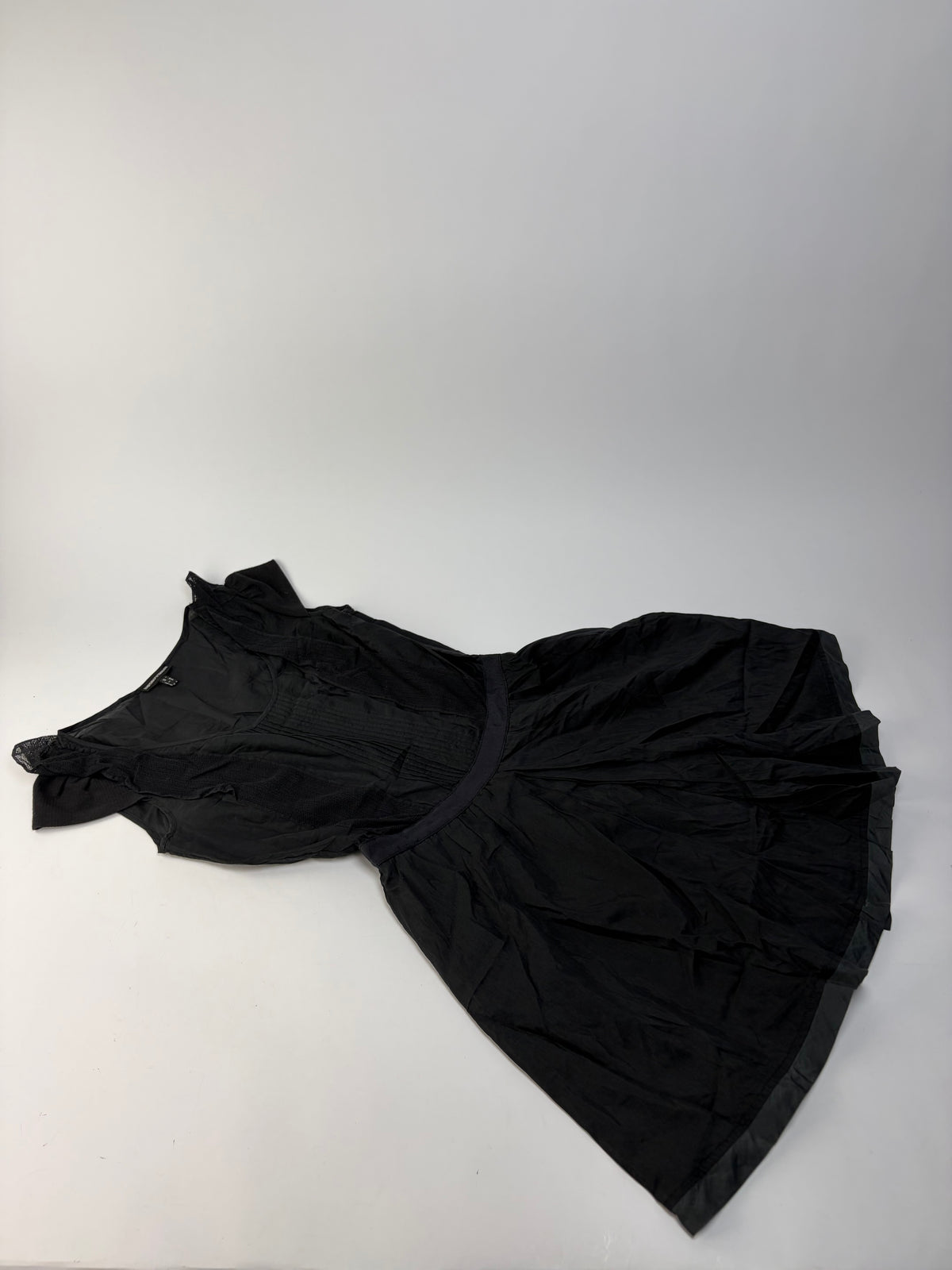 Vintage Giorgio Armani Cotton Silk Dress Black S