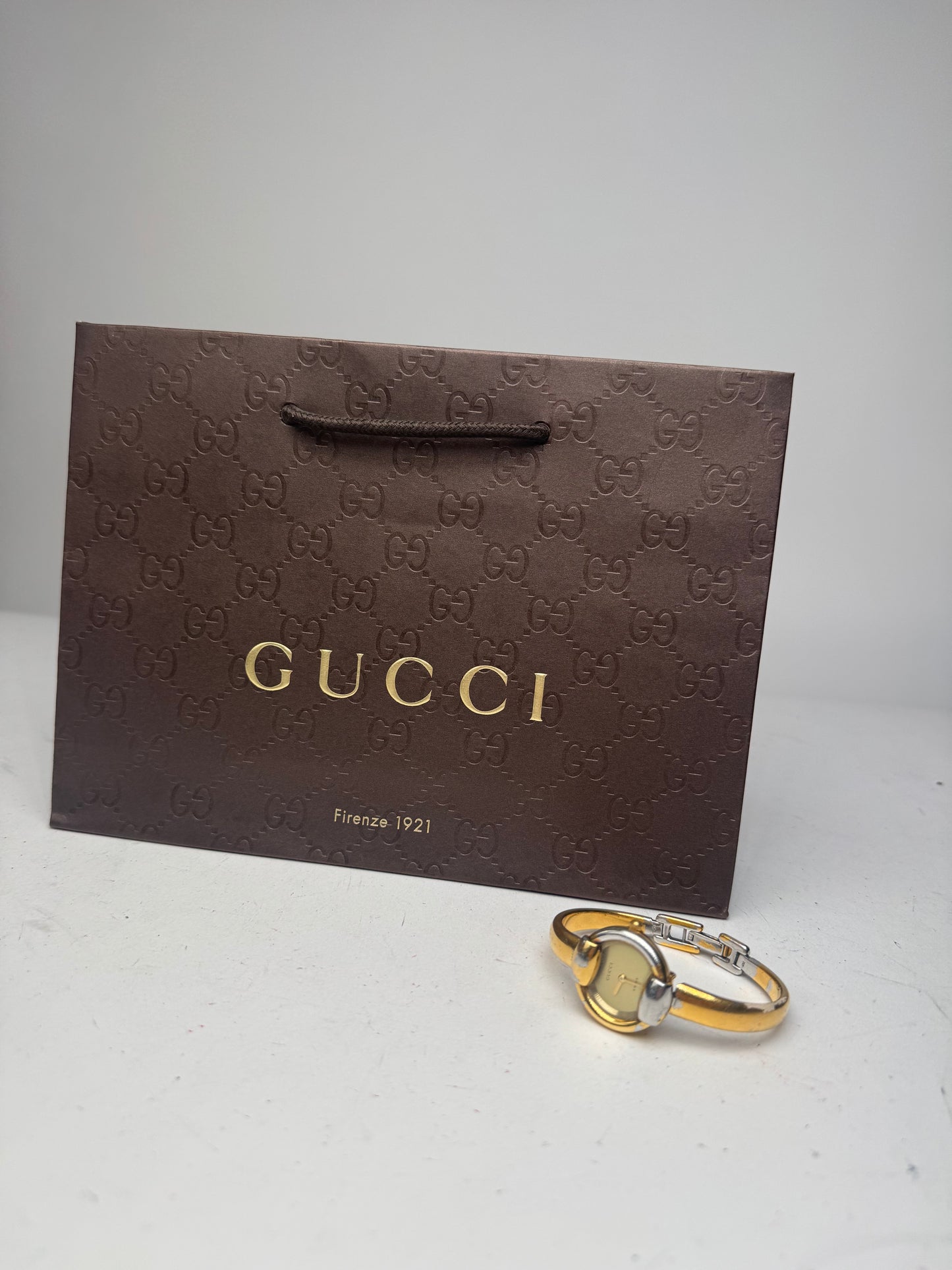 Vintage Gucci Horsebit Quartz Watch golden