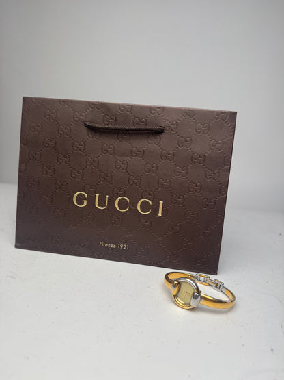 Vintage Gucci Horsebit Quartz Watch golden