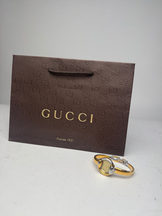 Vintage Gucci Horsebit Quartz Watch golden