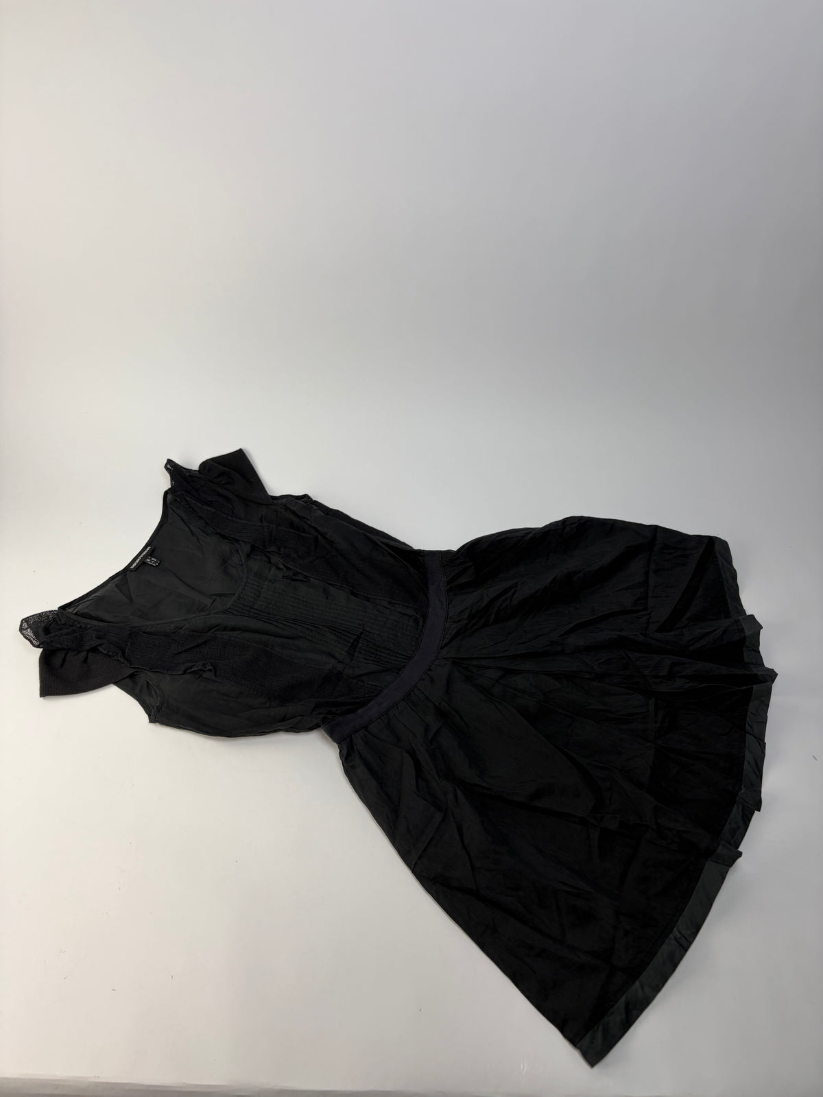 Vintage Giorgio Armani Cotton Silk Dress Black S