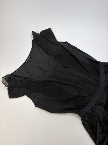 Vintage Giorgio Armani Cotton Silk Dress Black S