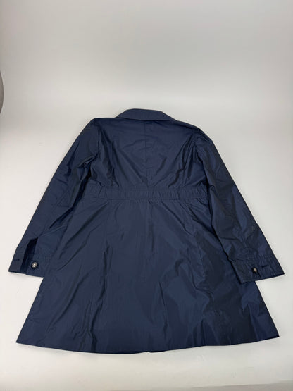 Vintage Courreges Polyester Short Trenchcoat Navy 38/M