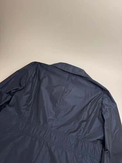 Vintage Courreges Polyester Short Trenchcoat Navy 38/M