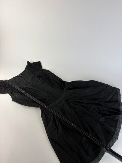 Vintage Giorgio Armani Cotton Silk Dress Black S