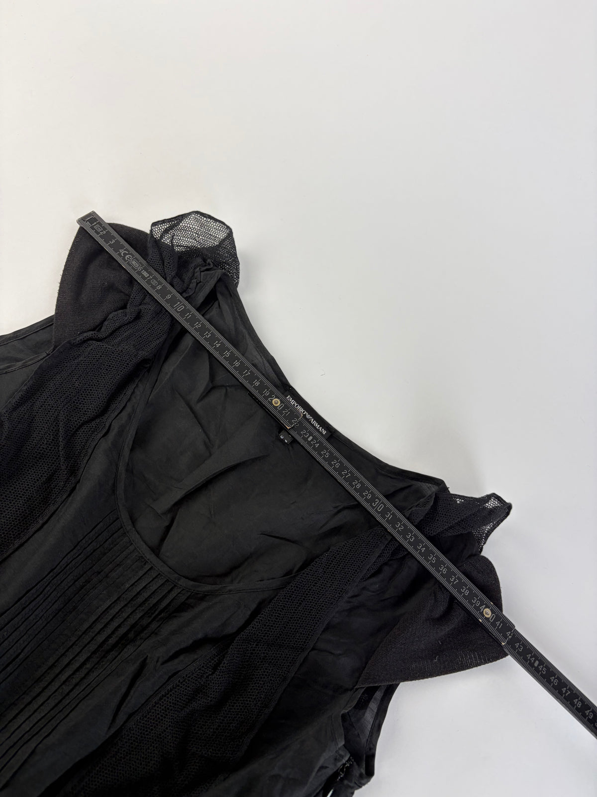 Vintage Giorgio Armani Cotton Silk Dress Black S