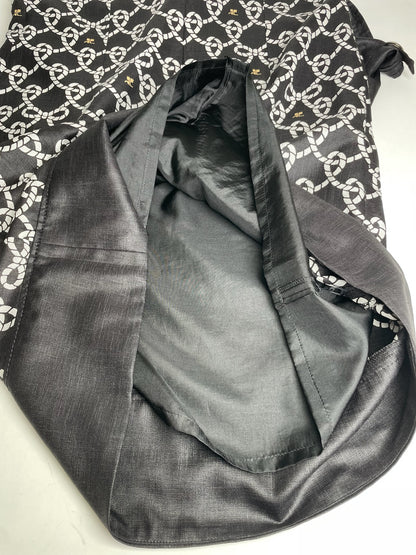 Vintage Courreges Abstract Dress Black White M