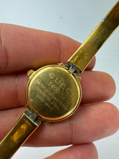 Vintage Gucci Horsebit Quartz Watch golden