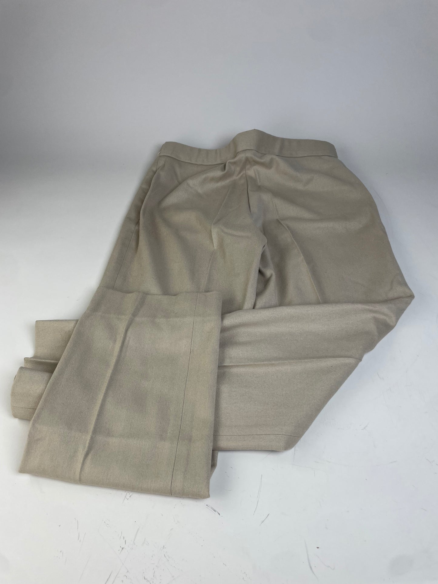 Vintage Gucci Viscose Trousers Beige Gold Buttons M