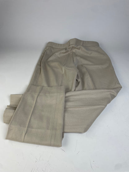 Vintage Gucci Viscose Trousers Beige Gold Buttons M