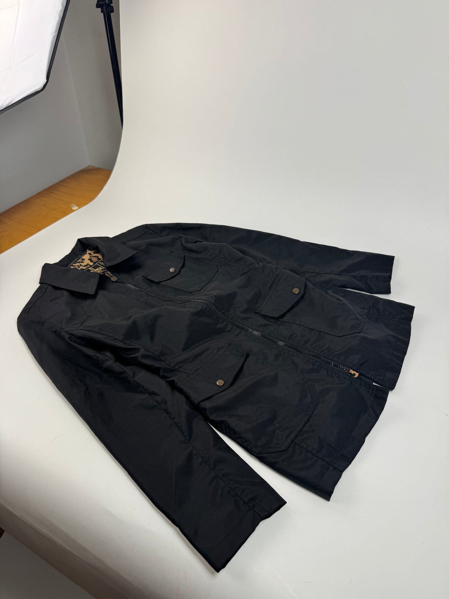 Vintage Fendi Trenchcoat Polyester black M