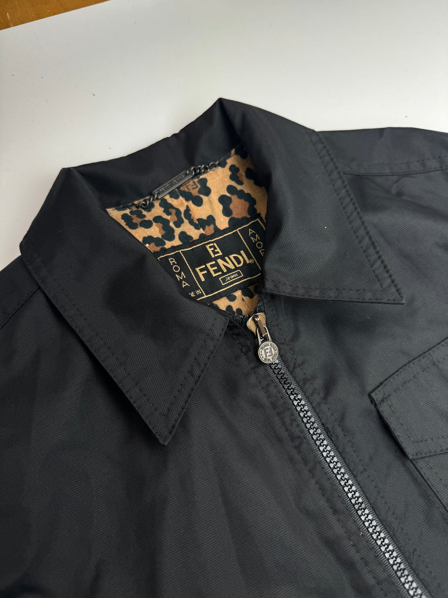 Vintage Fendi Trenchcoat Polyester black M