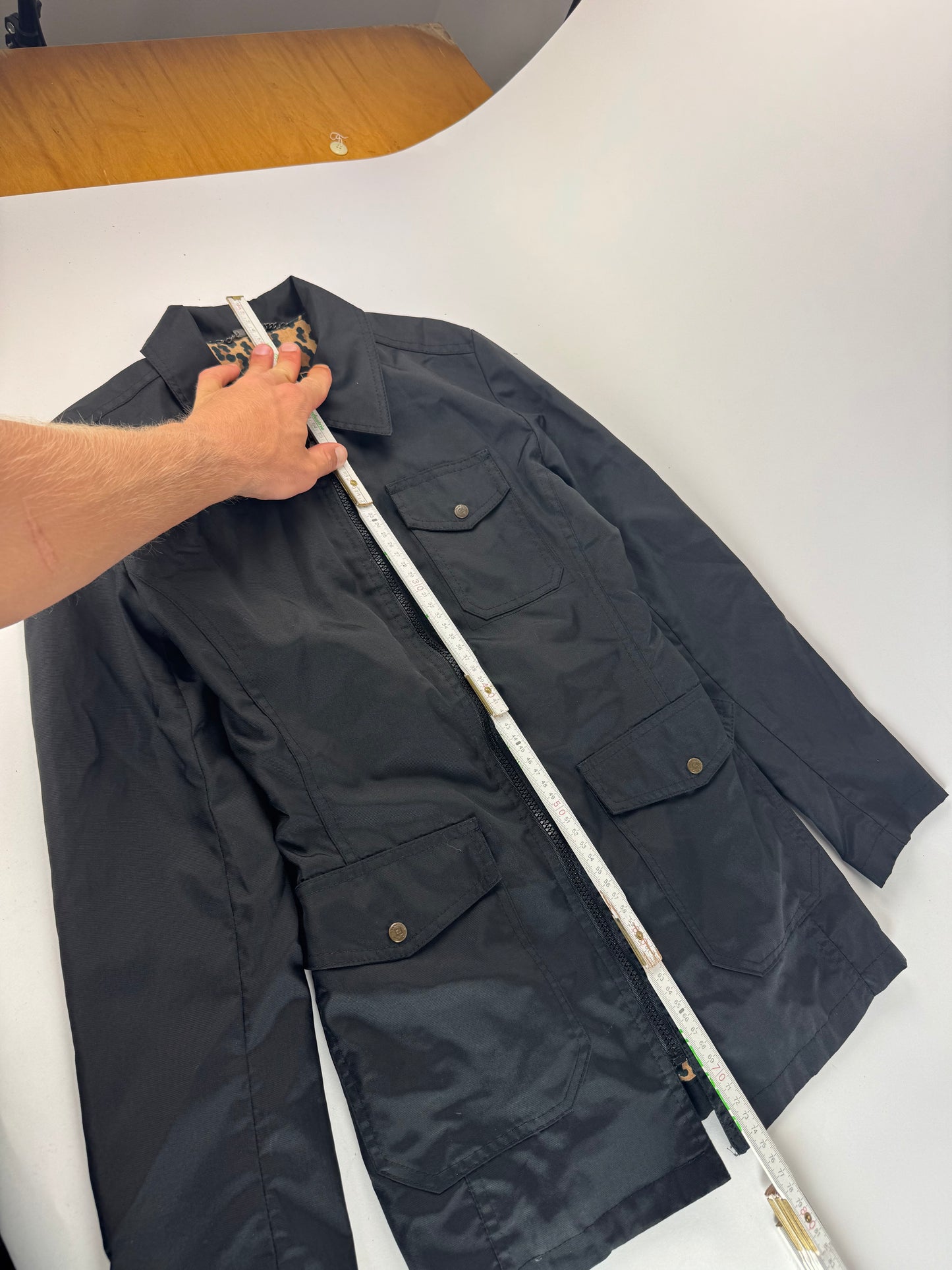 Vintage Fendi Trenchcoat Polyester black M