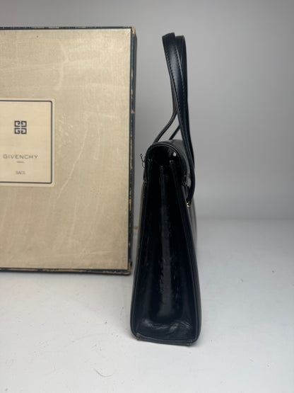 Vintage Givenchy 4G Leather Handbag Black