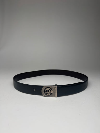 Vintage Dior Leather Belt black