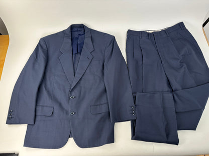 Vintage Balenciaga Wool Blend Suit Navy L