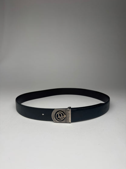Vintage Dior Leather Belt black