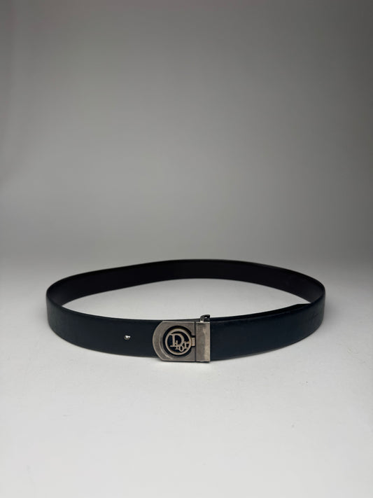 Vintage Dior Leather Belt black