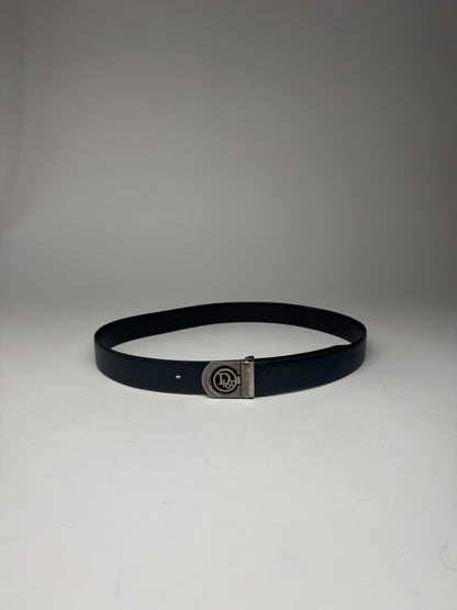 Vintage Dior Leather Belt black
