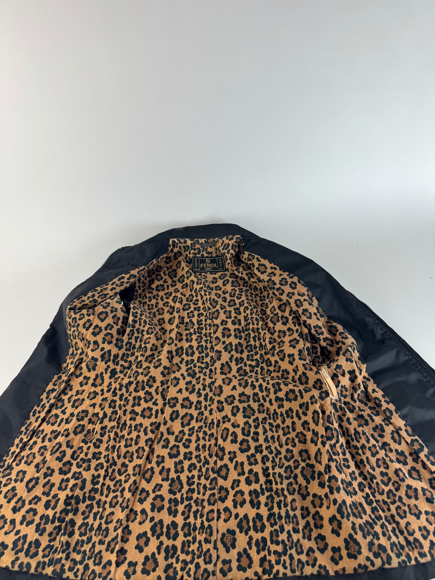 Vintage Fendi Trenchcoat Polyester black M