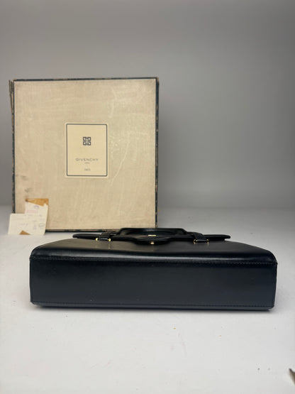 Vintage Givenchy 4G Leather Handbag Black