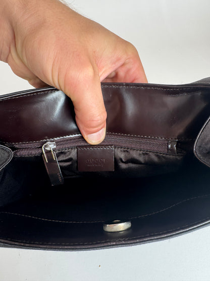 Sac Gucci vintage en bambou violet