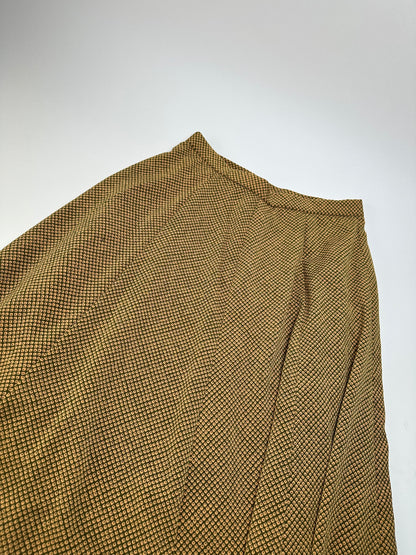 Vintage Gucci Wool Twin Set Abstract Gold Brown M