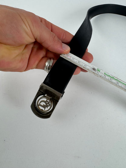 Vintage Dior Leather Belt black