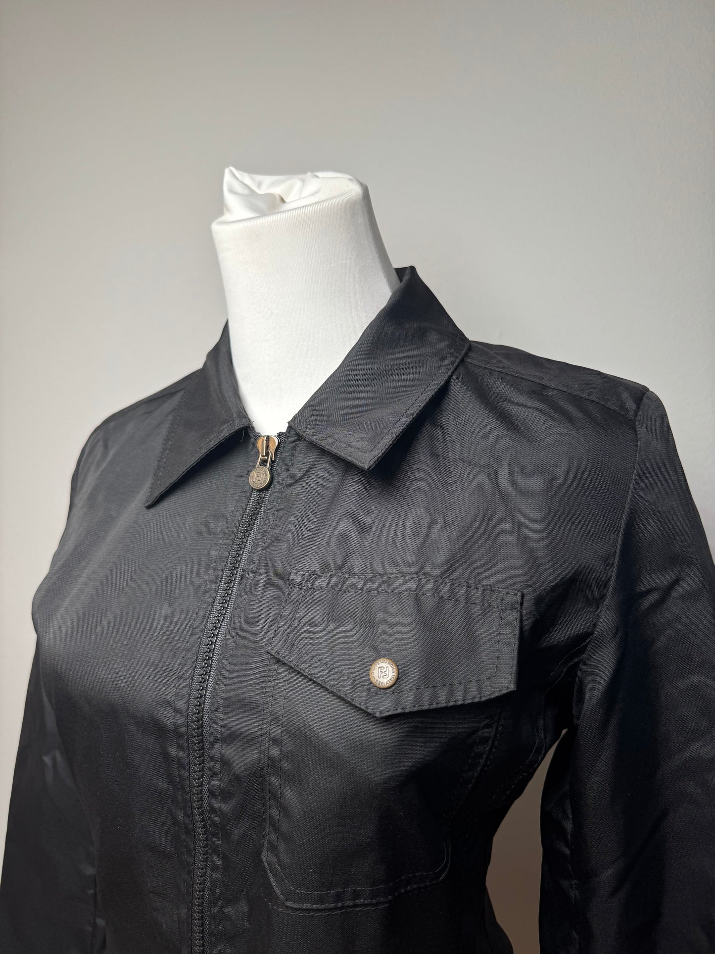 Vintage Fendi Trenchcoat Polyester black M