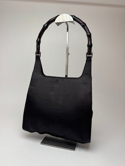 Sac Gucci vintage en bambou violet