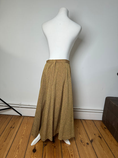 Vintage Gucci Wool Twin Set Abstract Gold Brown M