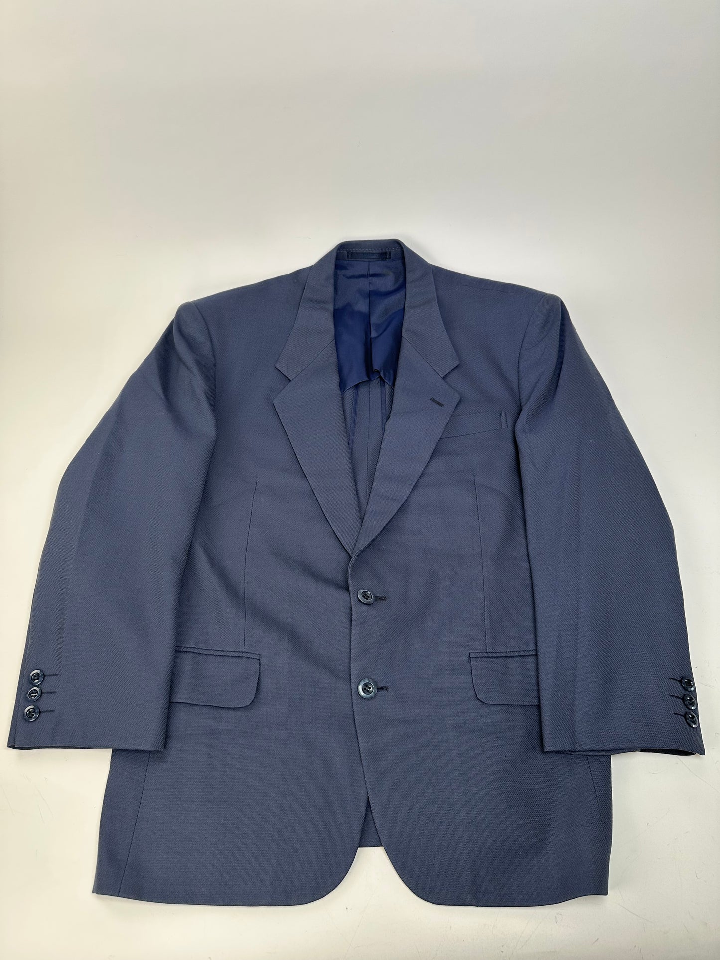 Vintage Balenciaga Wool Blend Suit Navy L
