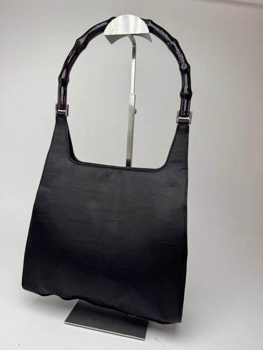 Sac Gucci vintage en bambou violet