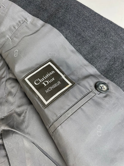 Vintage Dior Wool Blazer Gray XL