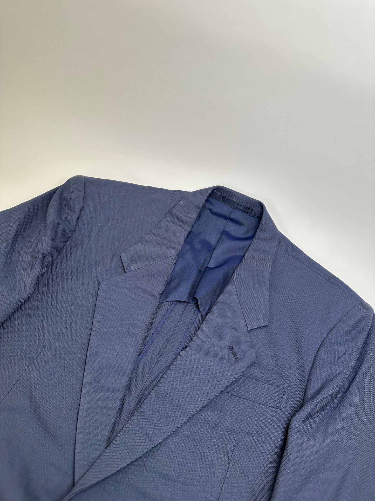 Vintage Balenciaga Wool Blend Suit Navy L