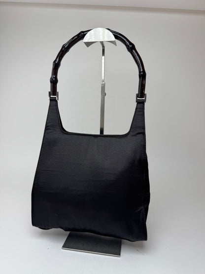 Sac Gucci vintage en bambou violet