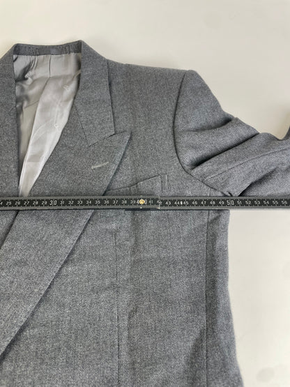 Vintage Dior Wool Blazer Gray XL
