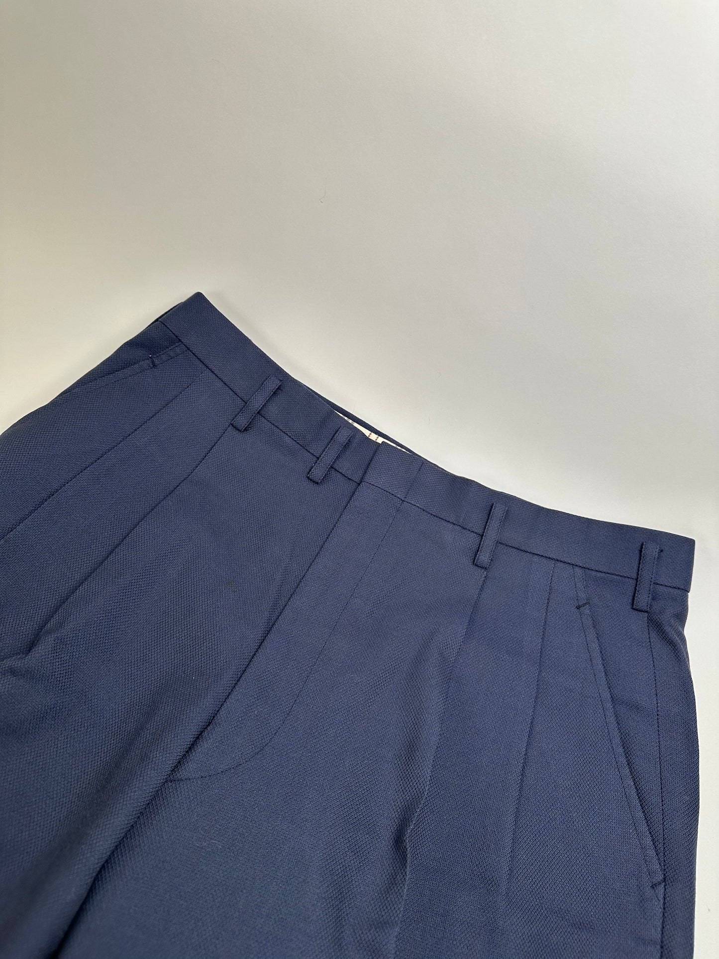 Vintage Balenciaga Wool Blend Suit Navy L