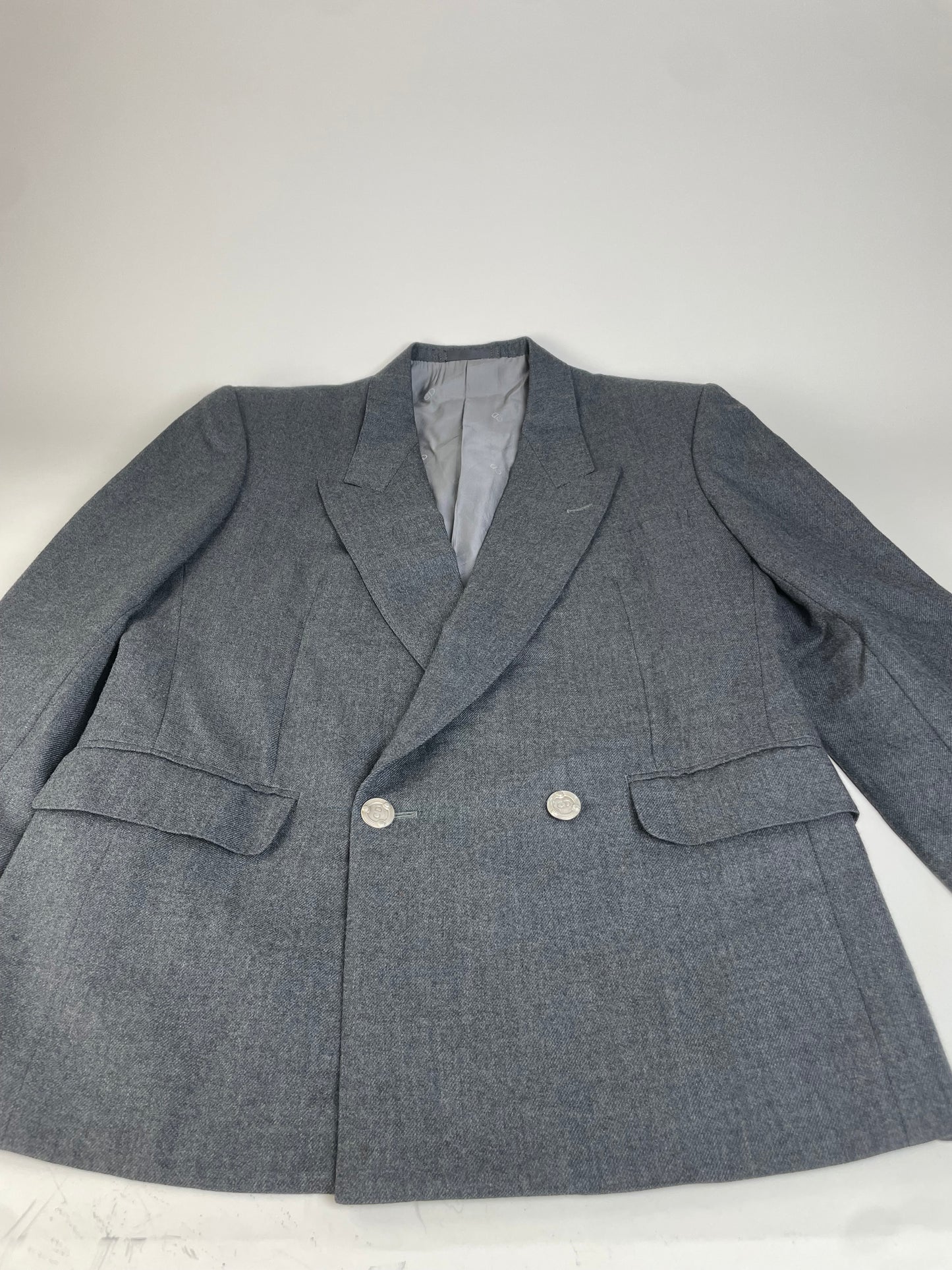 Vintage Dior Wool Blazer Gray XL