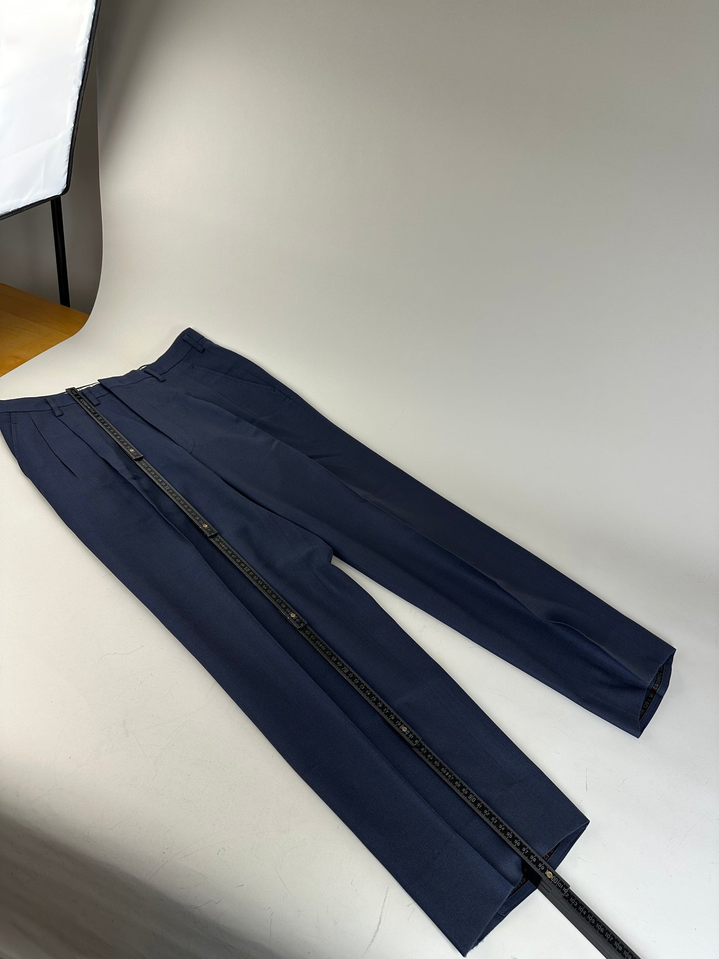 Vintage Balenciaga Wool Blend Suit Navy L