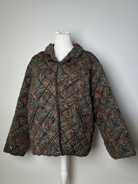 Vintage Dior abstract Multicolor Puffer Jacket M