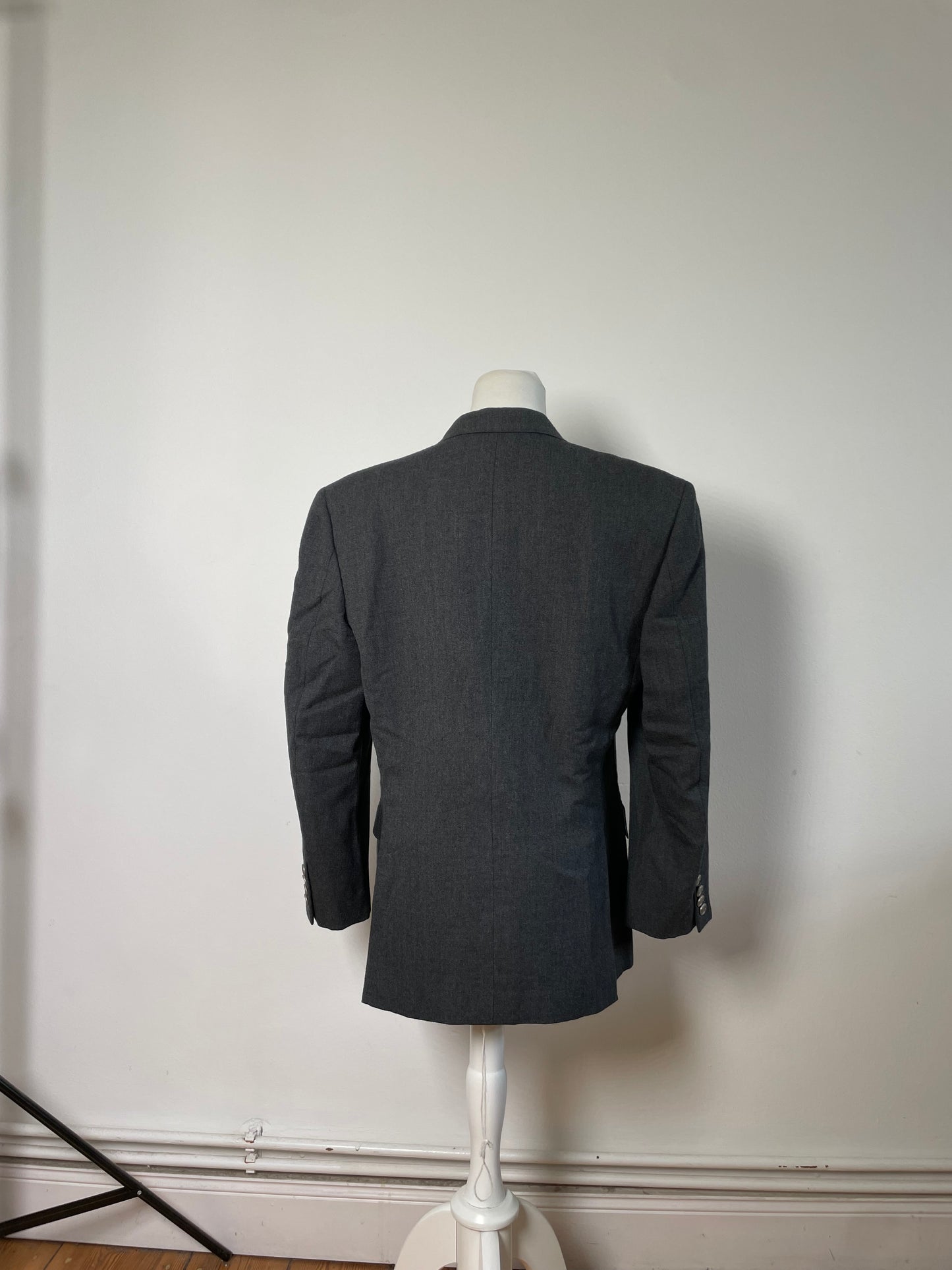Vintage Dior Wool Blazer Gray XL