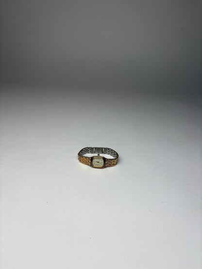Vintage Givenchy Two-Tone Bracelet Watch c. Late 1980s Gold Silver