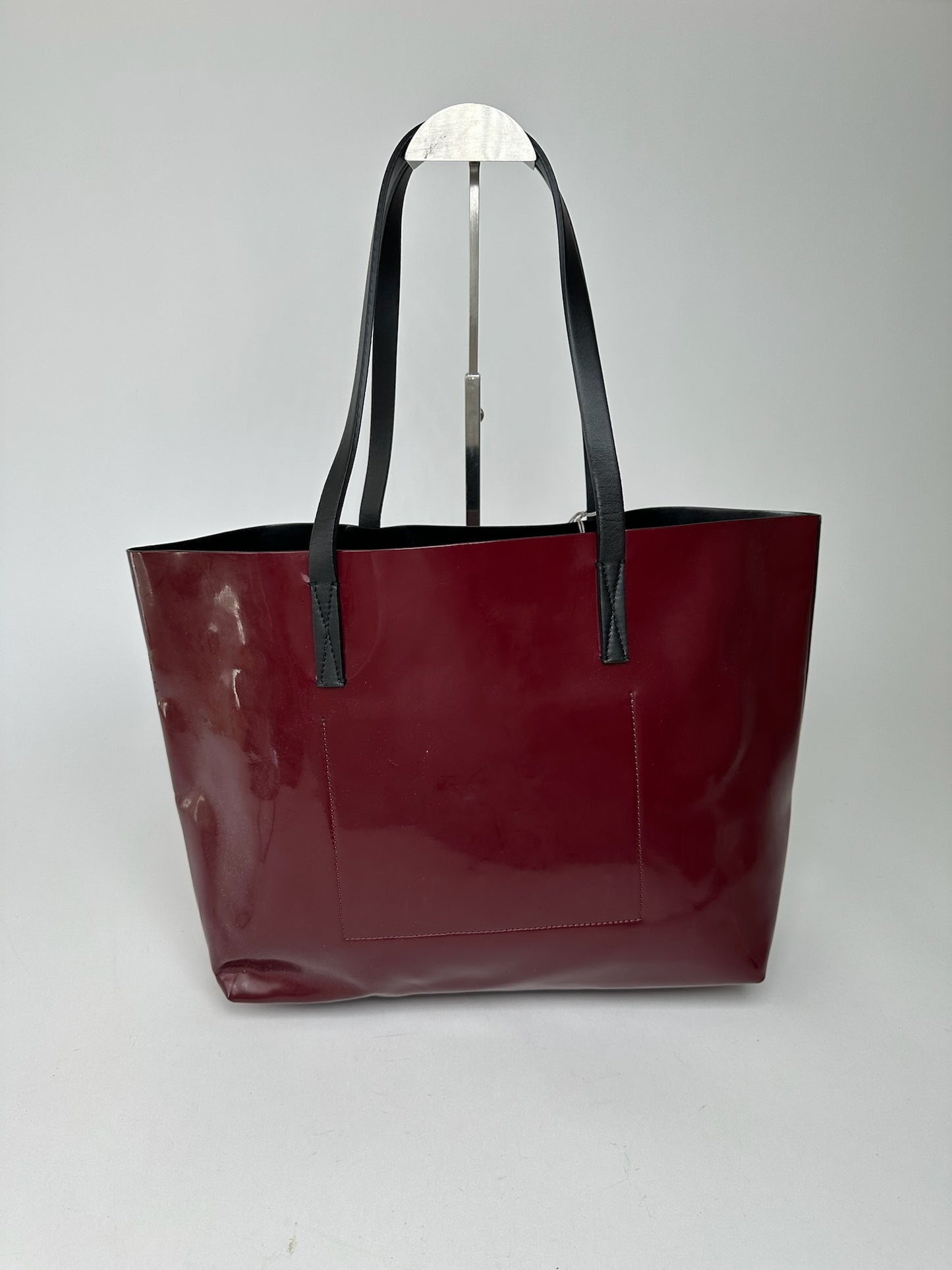 Vintage Marni Patent Leather Shopper red