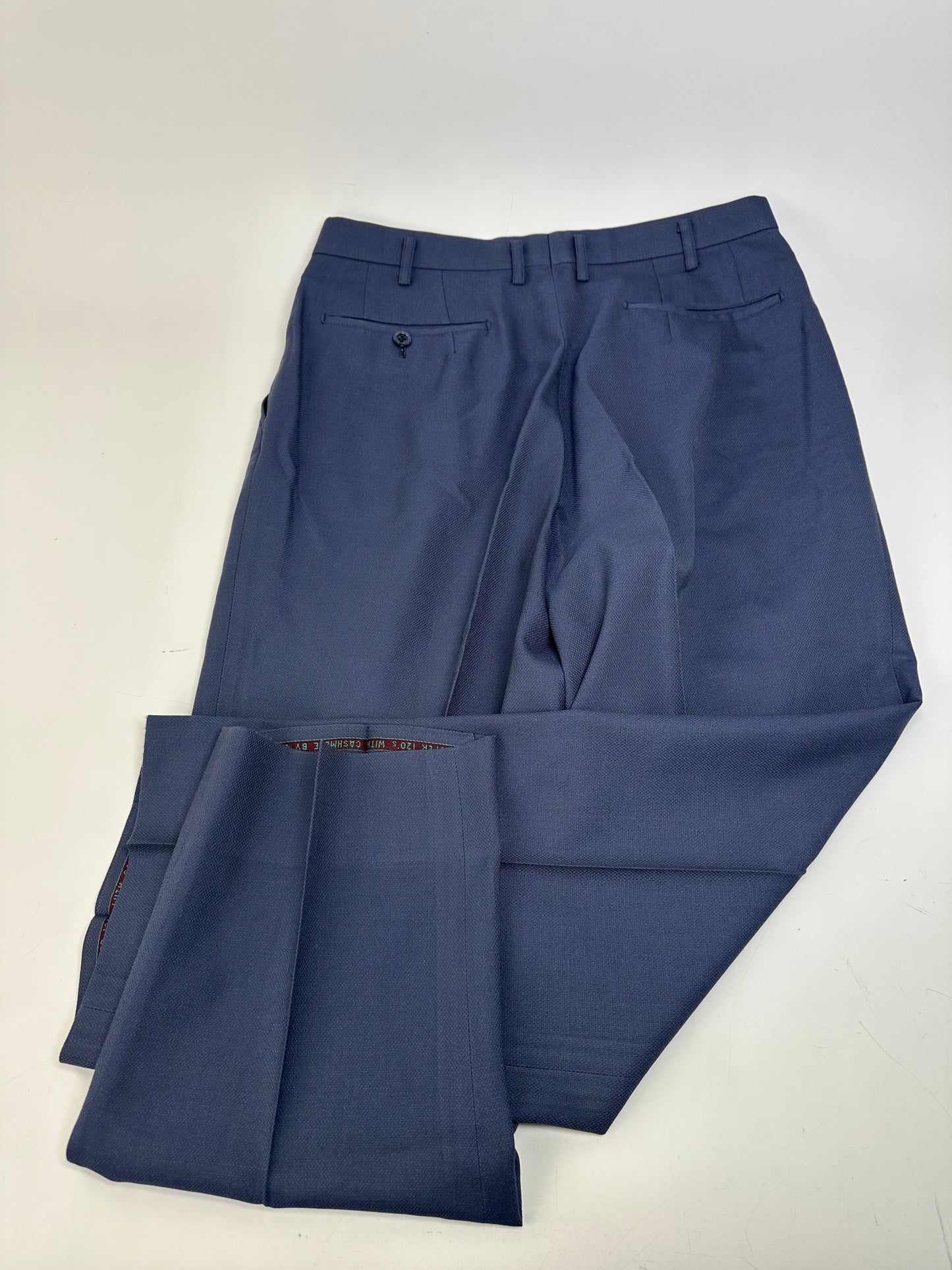 Vintage Balenciaga Wool Blend Suit Navy L