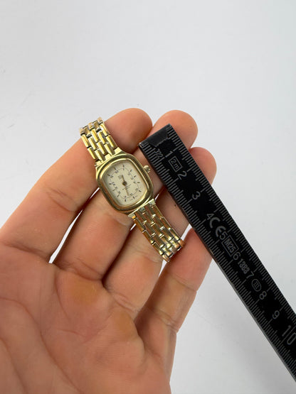 Vintage Givenchy Two-Tone Bracelet Watch c. Late 1980s Gold Silver
