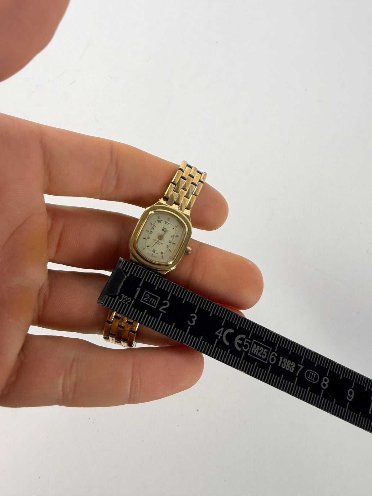 Vintage Givenchy Two-Tone Bracelet Watch c. Late 1980s Gold Silver