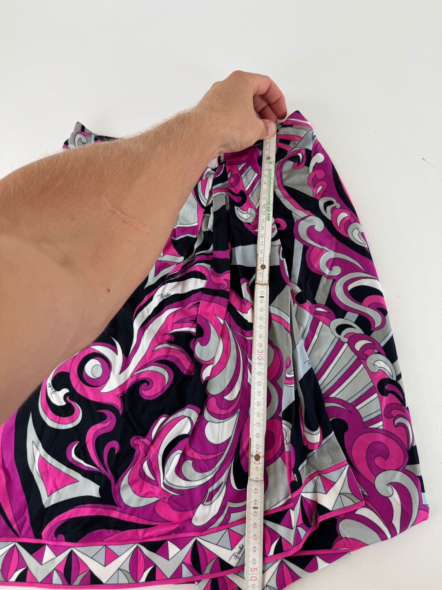 Vintage Pucci Skirt Purple Grey White XS
