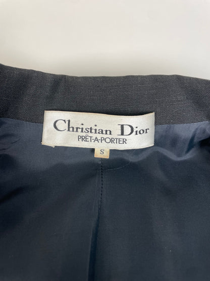 Vintage Dior Wool Blend Blazer Black S